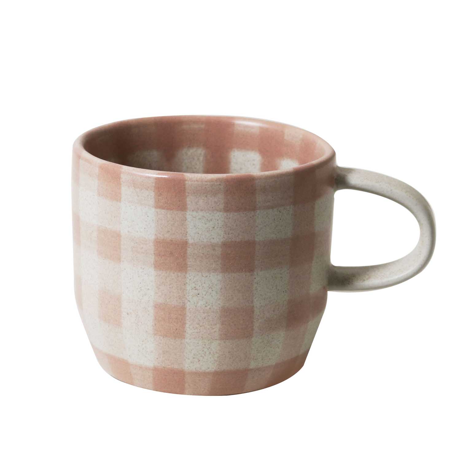 Robert Gordon Cat's Pyjamas Mug  - Soft Terracotta Check
